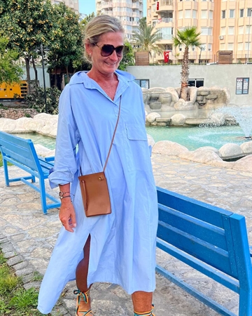 Cabana Living Duna 11646 Oversize skjortekjole Pale iris blue